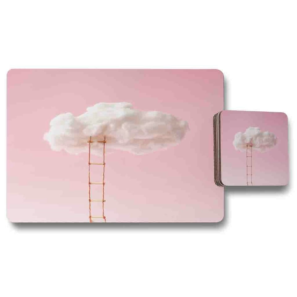 Ladder To the Cotton Clouds Placemat & Coaster Set