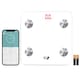 image 1 of Get Fit Smart Bathroom Scales - Digital Body Weighing Scale - Connect To IOS / Android, Lcd Display & Automatic On/Off | White | Arctic White | 28x28cm | 1
