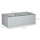 image 5 of Outsunny Galvanised Steel Outdoor Raised Bed w/ Reinforced Rods, Dark Grey