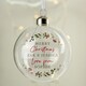 image 1 of Personalised Christmas Glass Bauble