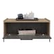 image 4 of Harvard Storage Coffee Table With Drawer - Washed Oak and Carbon Grey Oak Effect Top with Metal Hardware | Brown | Washed Oak & Carbon Grey | One Size | 1