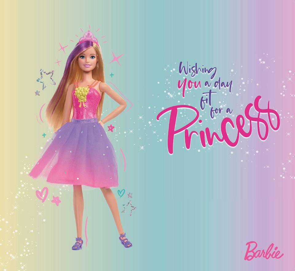 image 1 of Barbie Age 5 Birthday Card