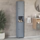 image 1 of Bath Vida Priano 2 Door Tall Bathroom Freestanding Storage Cabinet, Grey