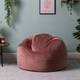 image 3 of icon Aurora Classic Velvet Bean Bag Chair Dusk Pink Bean Bags Pink | Pink