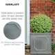 image 6 of Faux Lead Chelsea Box Square Grey Light Stone Garden Planter W45 H45 L45 cm, 91 ltrs Cap.