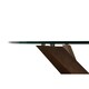 image 3 of Dining Table DKD Home Decor Crystal Brown Transparent Walnut 120 x 120 x 76 cm