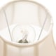 image 3 of Traditional Empire Shaped Small 8" Lamp Shade in Silky Cream Cotton Fabric | Cream | Cream | 1