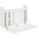 image 9 of HOMCOM Wall Mounted Table w/ Space Saving Storage Compartments for Home Office