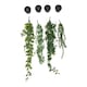 image 1 of Living and Home Set of 4 Artificial Hanging Plants with Pots