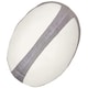 image 1 of Mumbles Zippie Rugby Ball Plush Toy - White/Grey - One Size | White | Grey