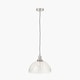 image 2 of Ceiling Light Antique Silver Metal and Clear Glass Dome Pendant | Clear | Clear