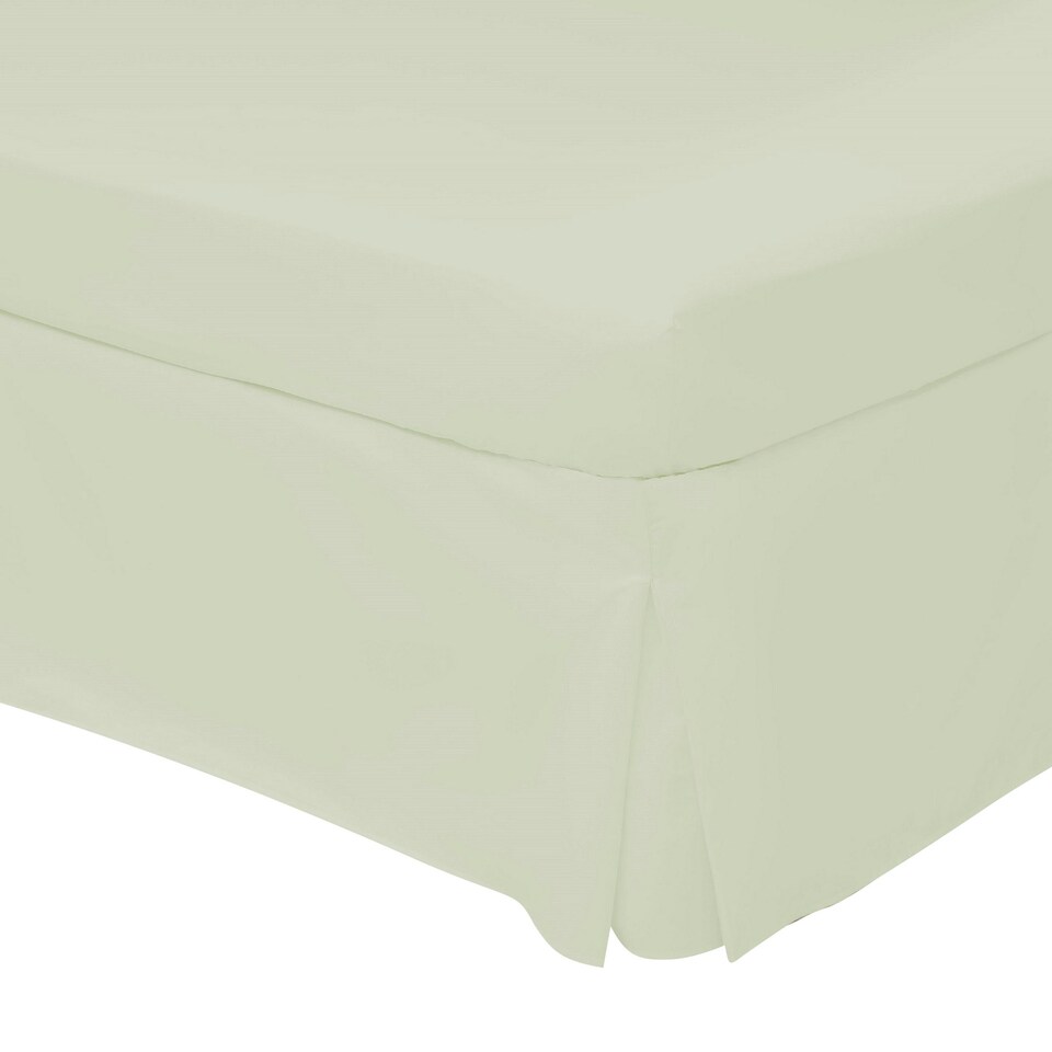 image 1 of Belledorm Easycare Percale Platform Valance - Green Apple - Superking