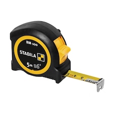 Stabila Bm 100 Compact Pocket Tape - Multi Colour - 5m/16ft (Width 19mm)