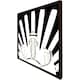image 3 of Art deco skyscraper in black & white (Picture Frame) Grey | L