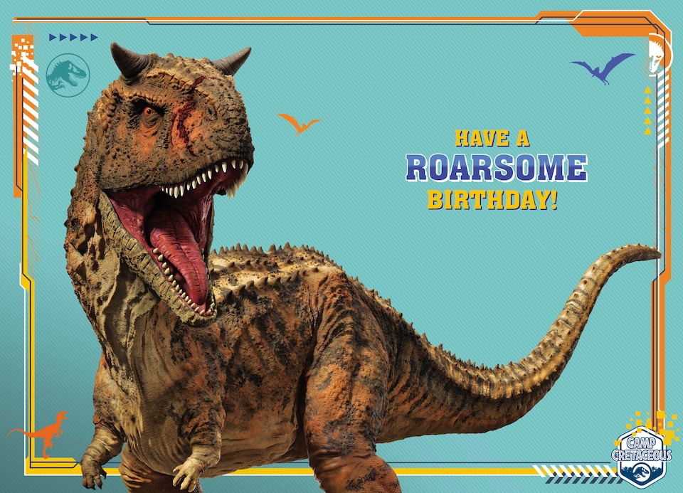 image 1 of Jurassic World Age 7 Birthday Card