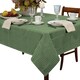 image 1 of Gingham Tablecloth - Green - 183x183cm Green