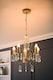 image 3 of ValueLights Lille Pair 5 Way Distressed White Pendant Ceiling Lights Chandeliers | White