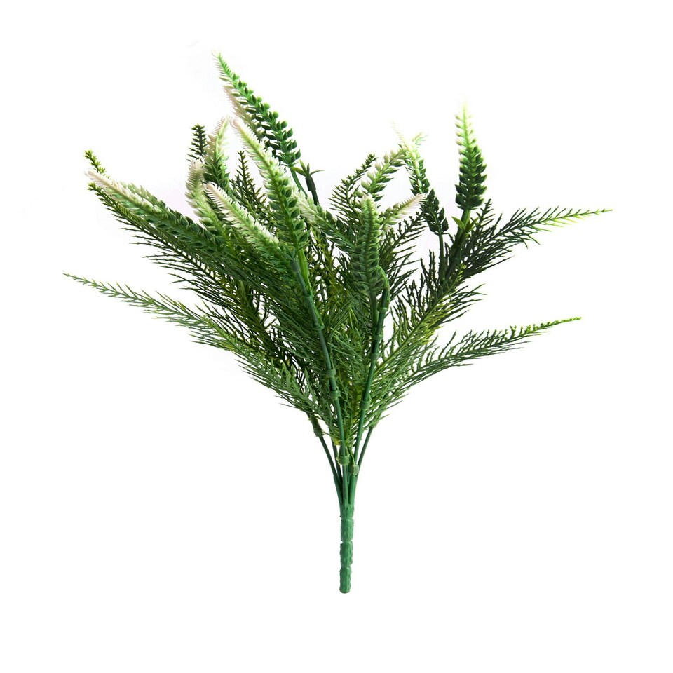 Best Artificial 34cm White Premium Lavender Flower Spray for Display Planter