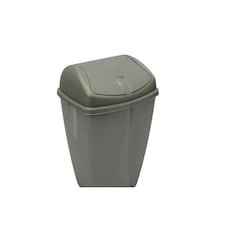 TML Swing Lid Waste Bin - Metallic Silver - 50L