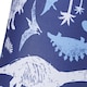 image 3 of Modern and Fun Dinosaur Themed Navy Blue and White Cotton Little Ones Lamp Shade | Blue