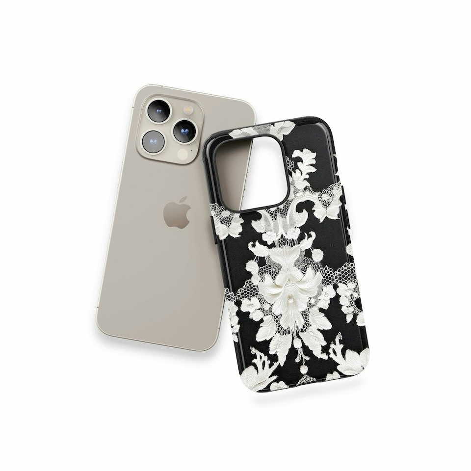 image 1 of Black Lace Phone Case | Black | iPhone 15
Magsafe | iPhone 15
Magsafe