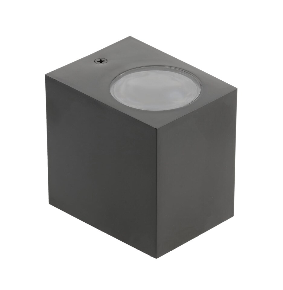 image 1 of CGC Lighting Eileen Black Outdoor Rectangle Wall Spotlight GU10 | Black | Black