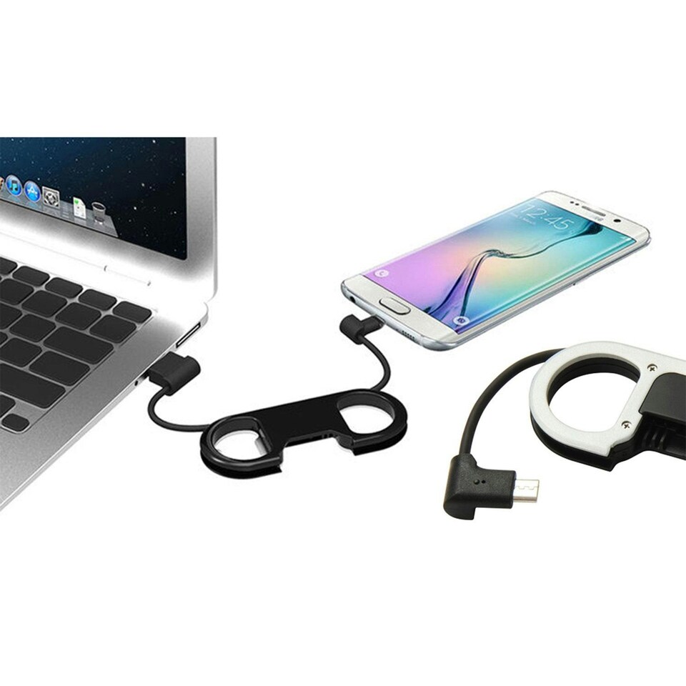 image 1 of Cable with Bottle Opener 8Pin iPhone, White