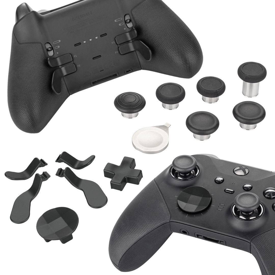 その他 XBOX ELITE Series2 Venom Xbox Elite Series 2 Controller Accessory Kit - Black - Tesco