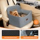 image 6 of Skylos Pet Booster Dog Car Seat Travel Carrier Bed Bag Basket Puppy | Grey | Grey