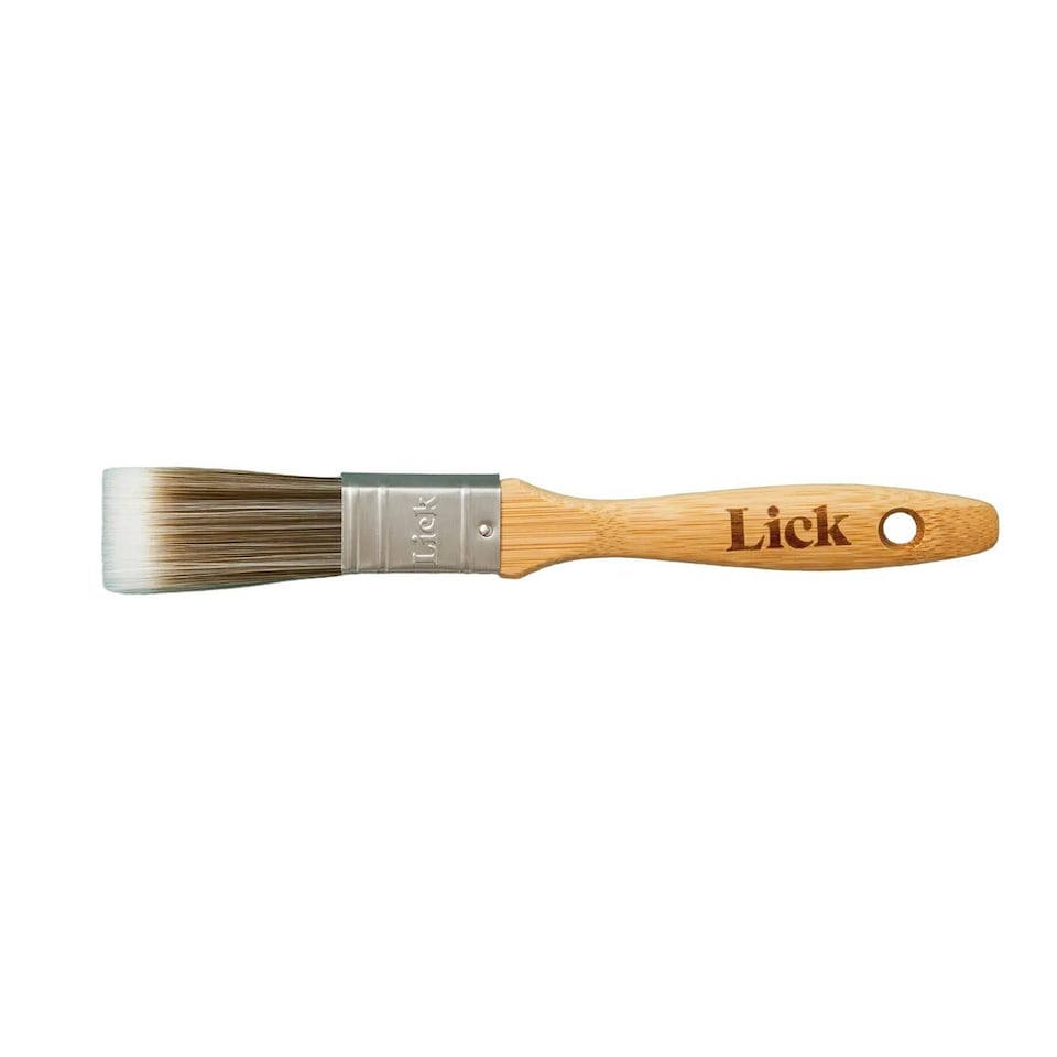 Lick Pro Bamboo Flat Paint Brush - Natural - 1in