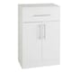 image 1 of Double Door Bathroom Base Unit - Gloss White - (Impact) | White | White | 1