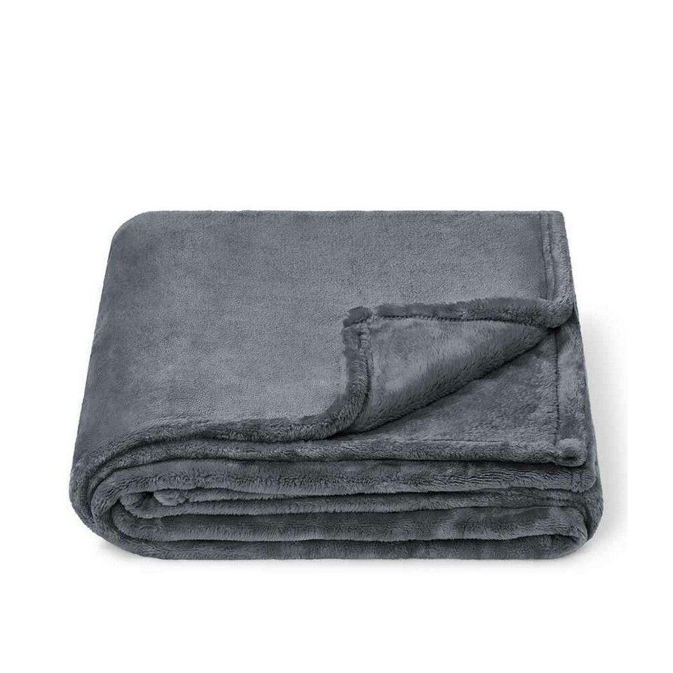 Brand Lab Fleece Blanket - Charcoal - One Size