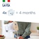 image 2 of LAICA Big Roma Water Filter Jug & 4 bi-flux Water Filter Cartridges Large 3.7L - Manual Timer, Easy Fill Design, BPA Free, Dishwasher Safe - Preserves Minerals, Removes Impurities - Made in Italy