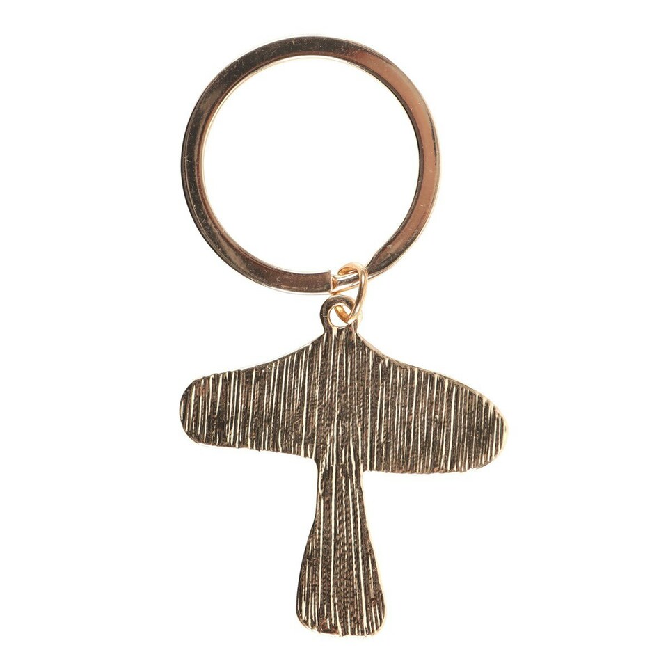 image 1 of Something Different Lucky Toadstool Keyring - Red/Cream - One Size