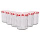 image 1 of Argon Tableware Glass Jam Jars with Lids - 185ml - Pack of 6