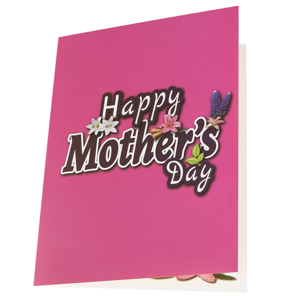 image 1 of Love in Full Bloom Floral Butterfly 3D Pop Up Mother's Day Card