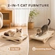 image 3 of PawHut 2 in 1 Sisal Cat Scratcher Bed Cat Scratching Board and Lounger