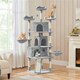 image 2 of Yaheetech Large Cat Tree with 3 Condos Light Grey