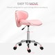 image 5 of HOMCOM Adjustable Rolling Swivel Beauty Salon Chair, Stool for Spa, Technician - Pink