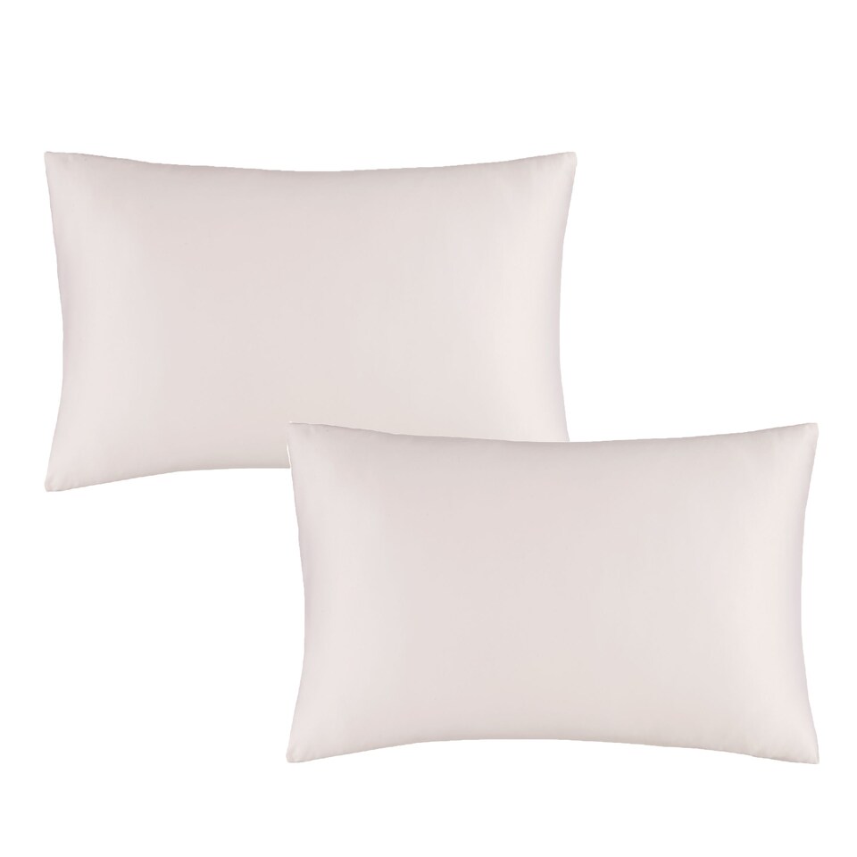 image 1 of Catherine Lansfield Silky Soft Satin Standard Pillowcase Pair | Pink | Blush Pink | Standard