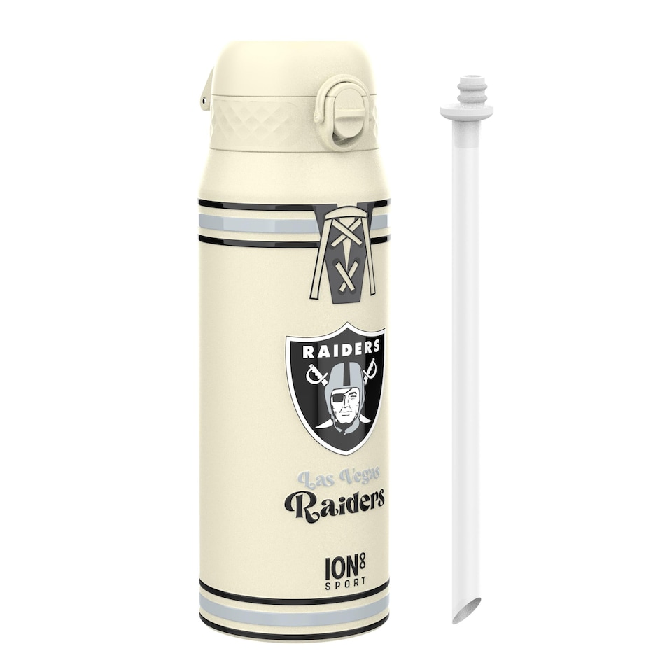 image 1 of NFL x Sports, Vacuum Insulated Steel Bottle, Series, 750ml (24oz) | Cream | NFL Throwback Raiders | One Size