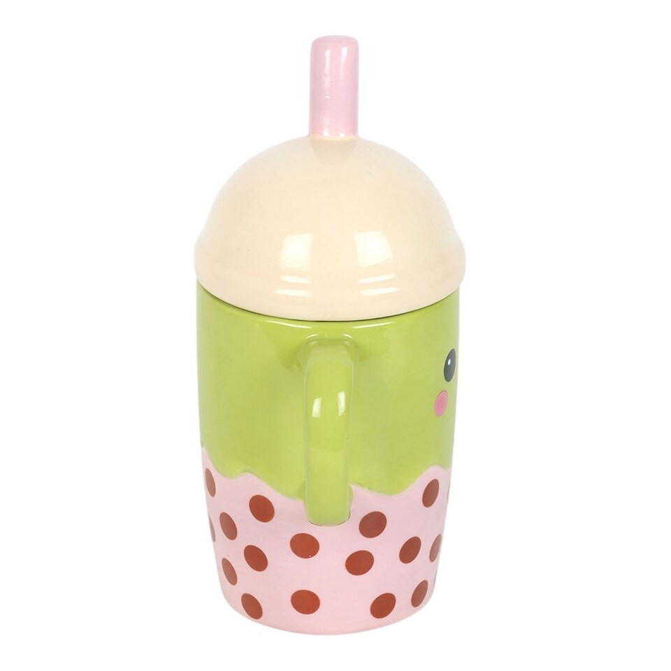 image 1 of Something Different Kawaii Bubble Tea 370ml Mug | Multi | Multicoloured | One Size | 1