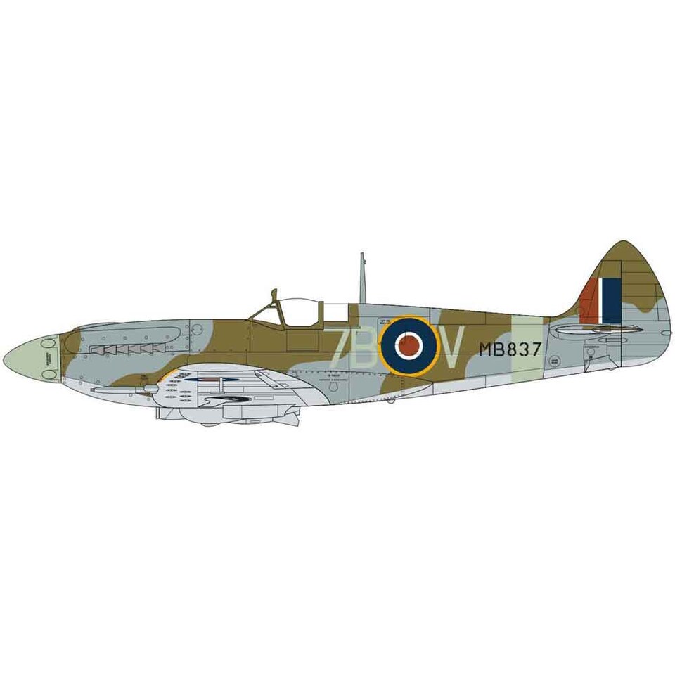 image 1 of Airfix Supermarine Spitfire Mk XII Model Kit Scale 1-48