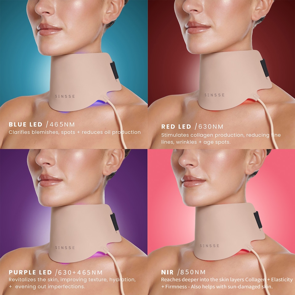 image 1 of Sensse Silhouette Silicone LED Neck Mask