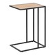 image 1 of Seaford Black Metal Side Table with Oak Top