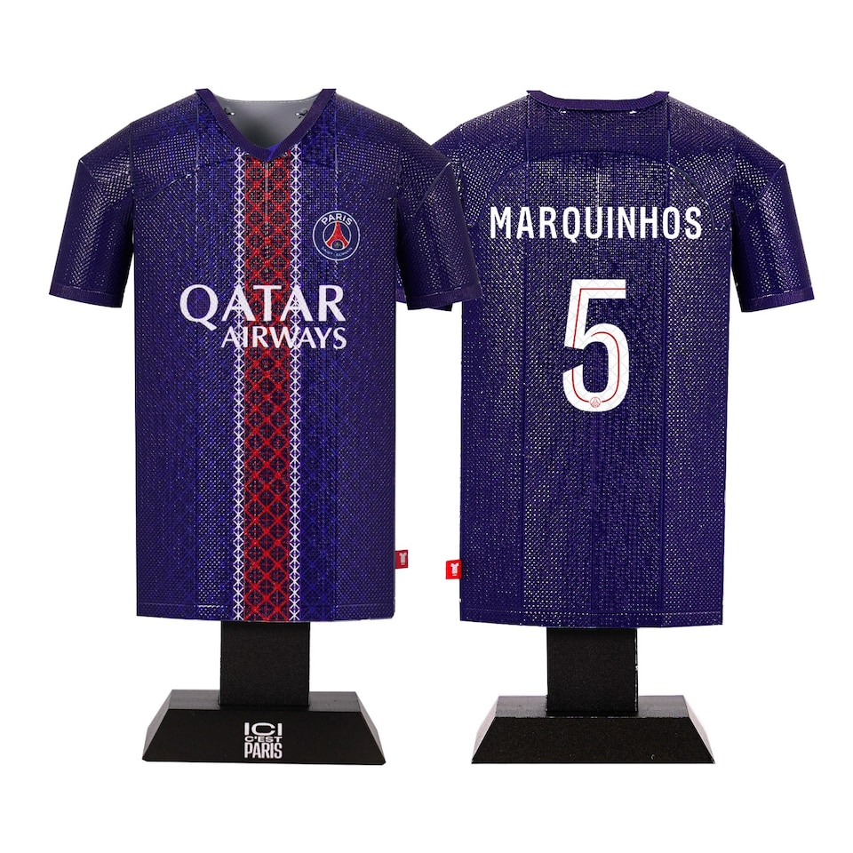 image 1 of RadStuff Alloy Metal Football Shirt - PSG Home Kit 2025/26