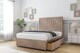 image 4 of Sloomy Somerset Mink Naples Divan Bed Base 2 Drawers Same Side With 26 Inch Strutted Headboard | Brown | Mink | King | 1