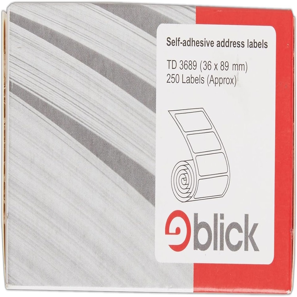 image 1 of Pack of 250 Blick Address Label Roll 36x89mm