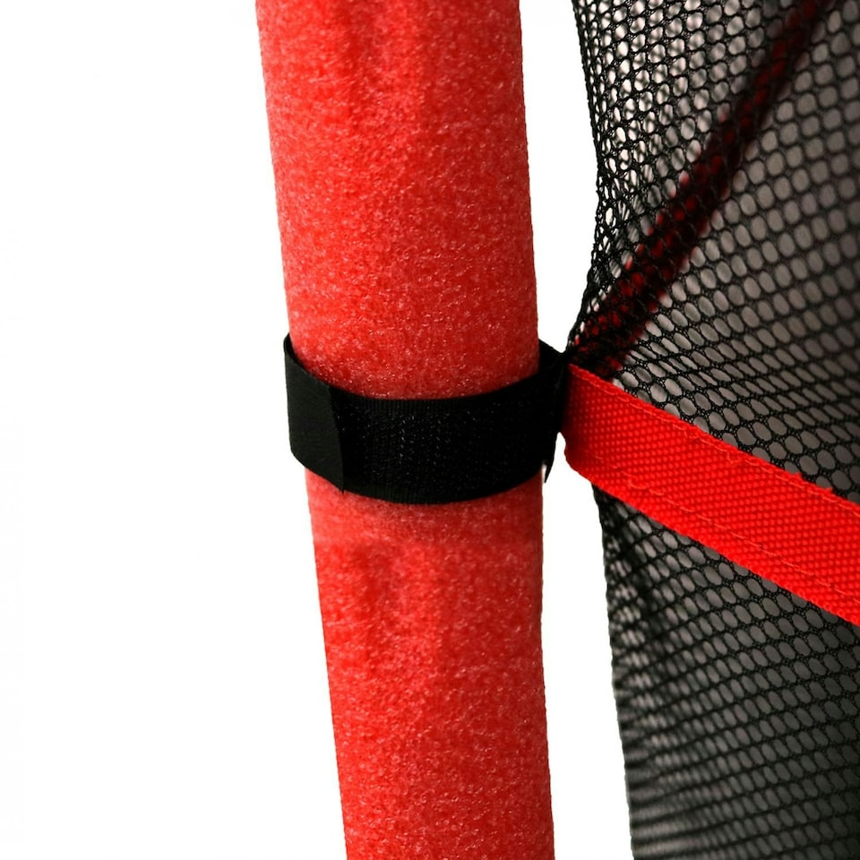 image 1 of Oypla 55" Kids First Trampoline with Safety Net Enclosure & Red Cover Garden Outdoors
