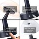 image 4 of Matt Black Rechargeable Touch Dimmable Table Lamp with Opal White Domed Shade | Black | Black | 1